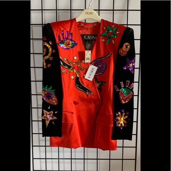 “HOST PICK” Vintage Escada 2 -Piece Outfit Top and Skirt - Picture 3 of 8